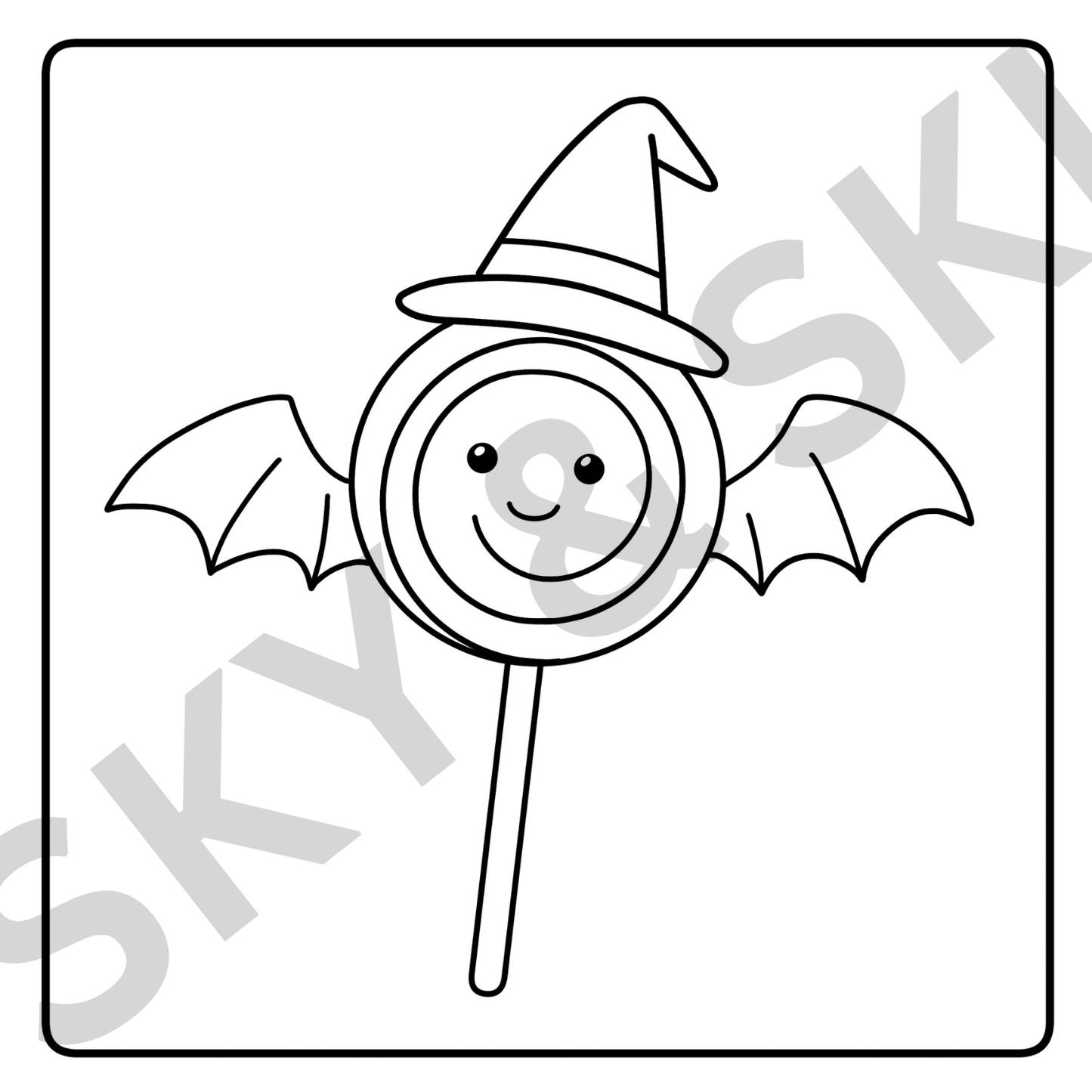 Halloween sweet treats X6 hand drawn images digital download