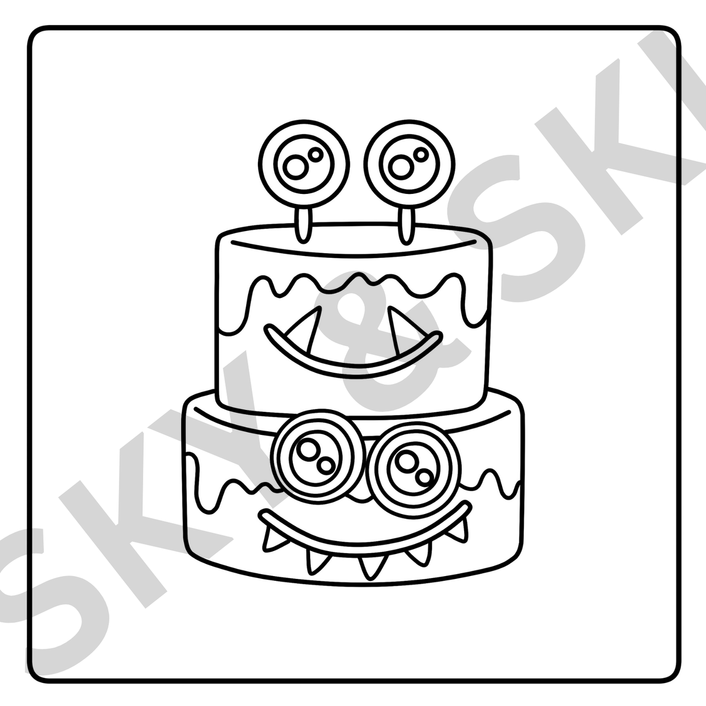 Halloween sweet treats X6 hand drawn images digital download