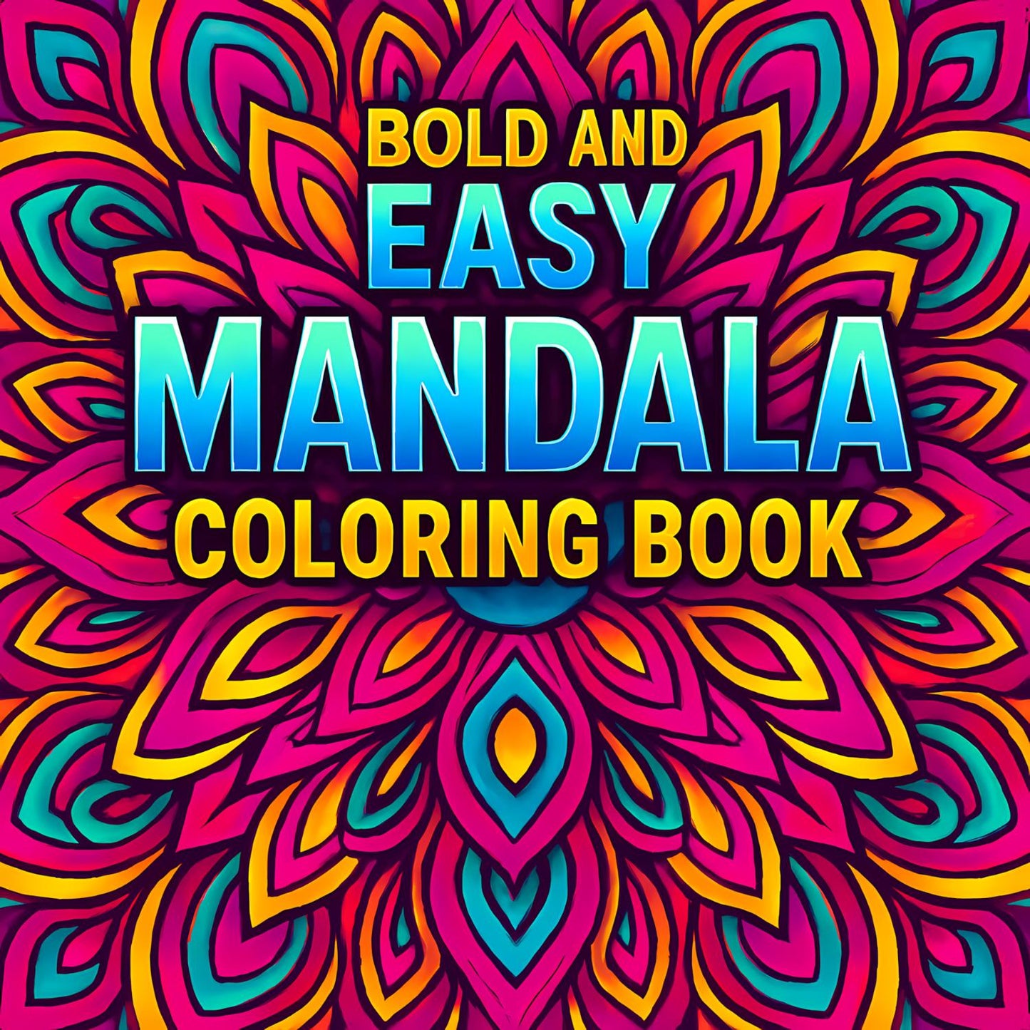 Bold Easy Mandala Colouring Book