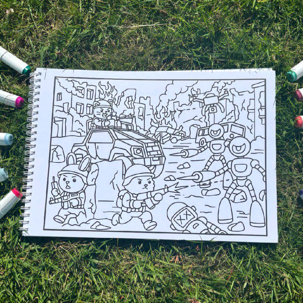 Fuzzy Apocalypse Bold and Easy Colouring Book