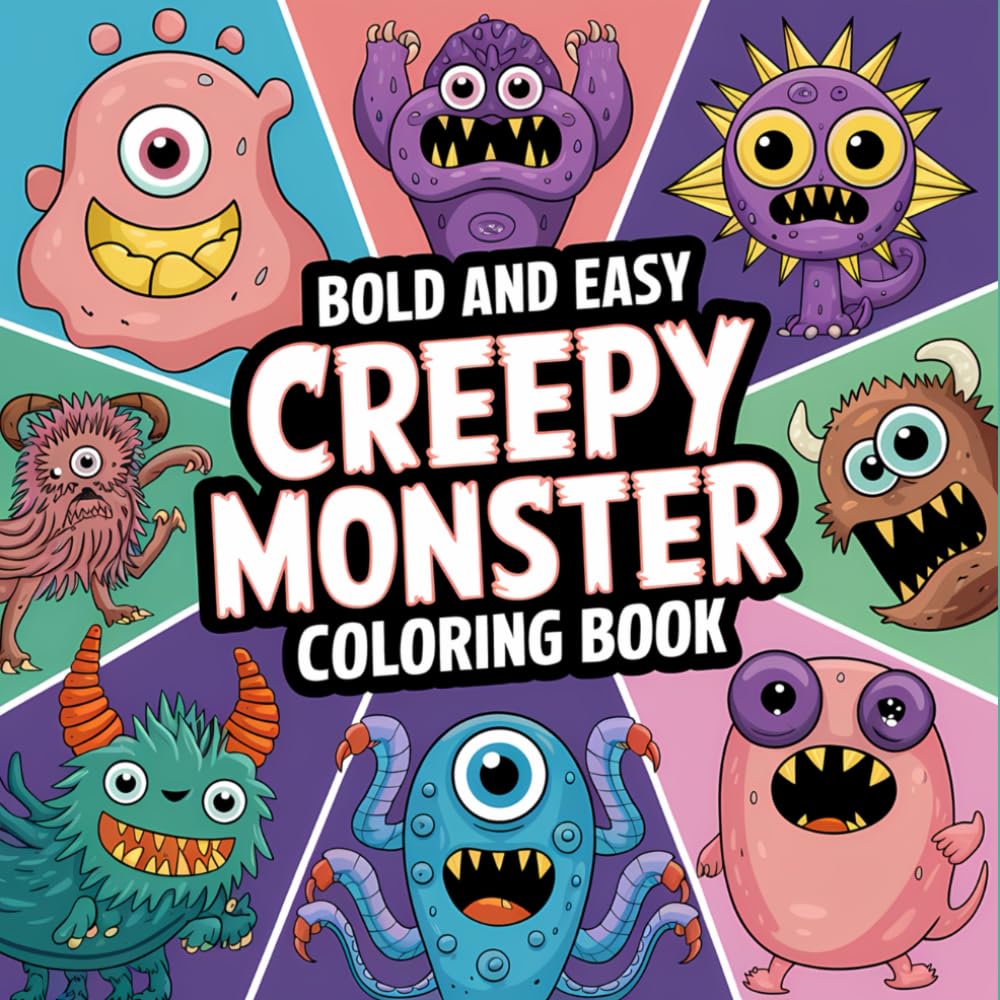 Creepy Monsters Colouring Book