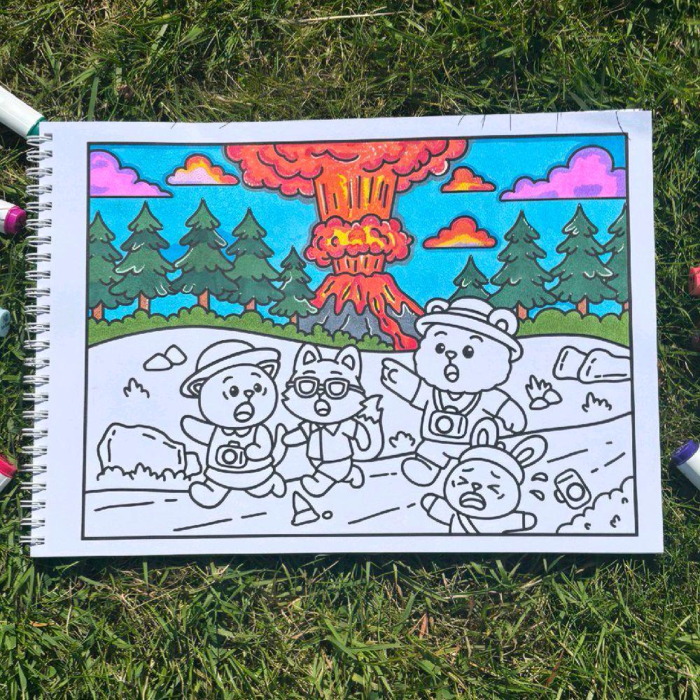 Fuzzy Apocalypse Bold and Easy Colouring Book