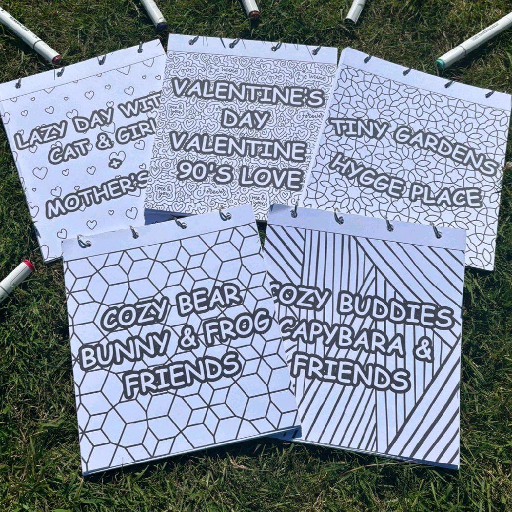 Home Made Ring Bound Colouring Books