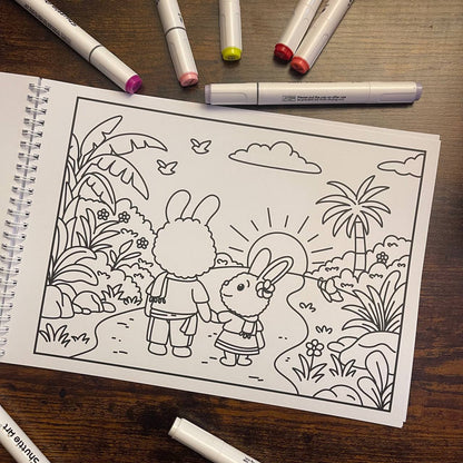 Fuzzy Cambodia Life Bold and Easy Colouring Book