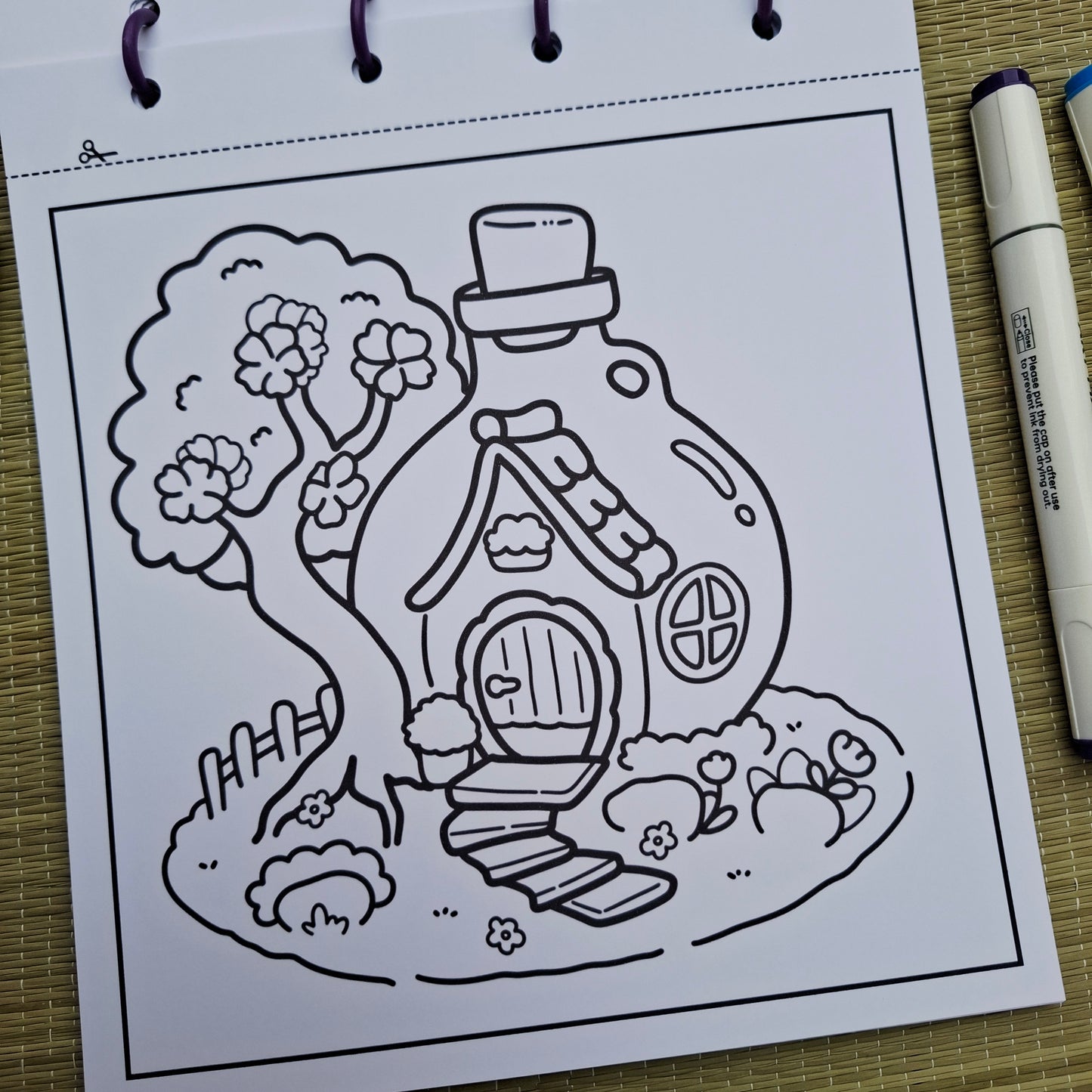 Minature Garden Fairy Bottle Cottage