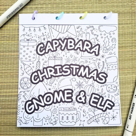 Capybara Christmas Gnome & Elf