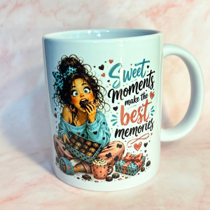 Home made Sweet Moments Make The Best Memories 11oz prinited mug