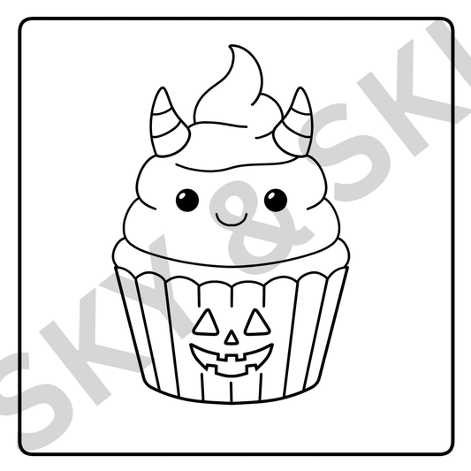 Halloween sweet treats X6 hand drawn images digital download