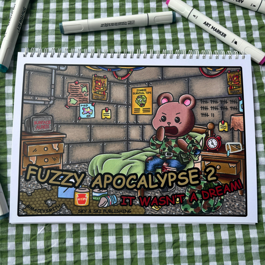 Fuzzy Apocalypse 2 It Wasnt A Dream Colouring Book