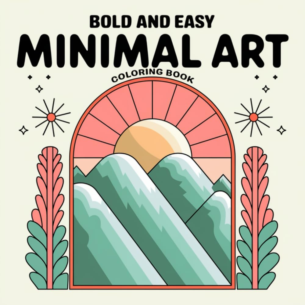 Minimal Art Colouring Book
