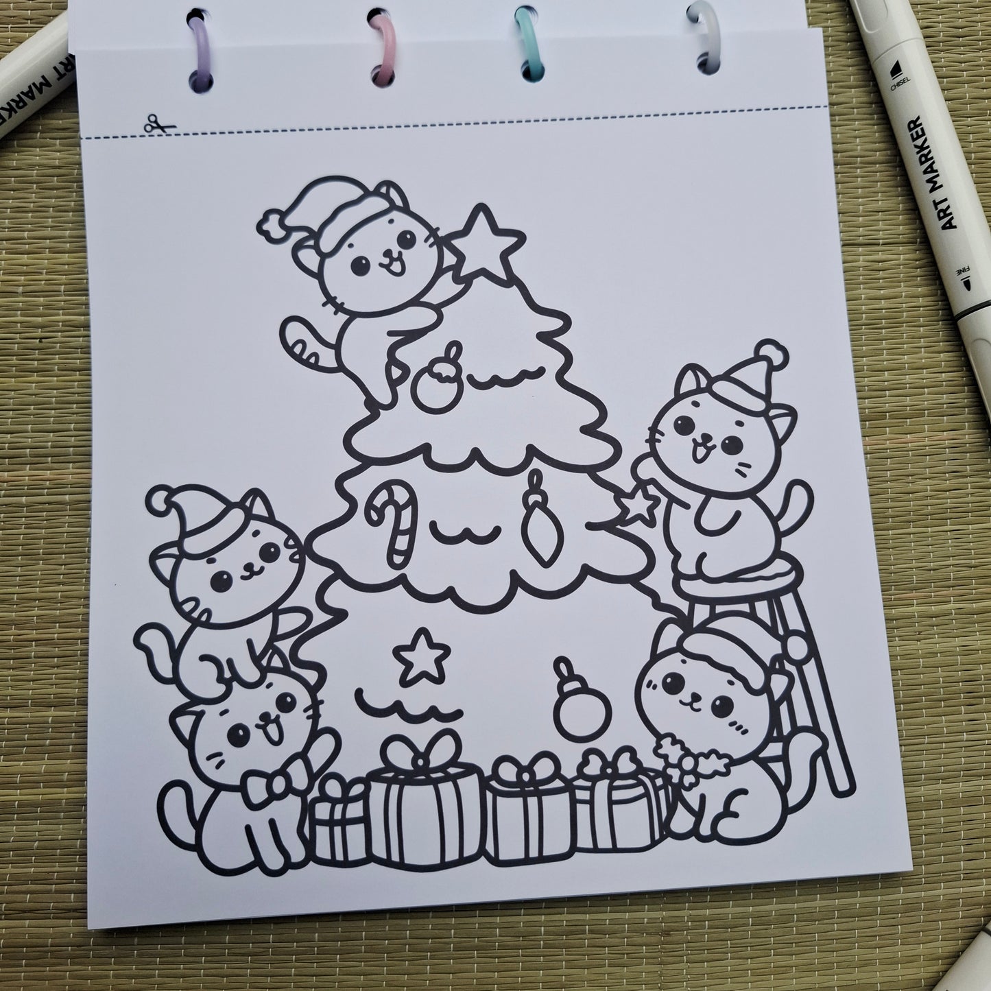 Christmas Tree, Wreath & Window