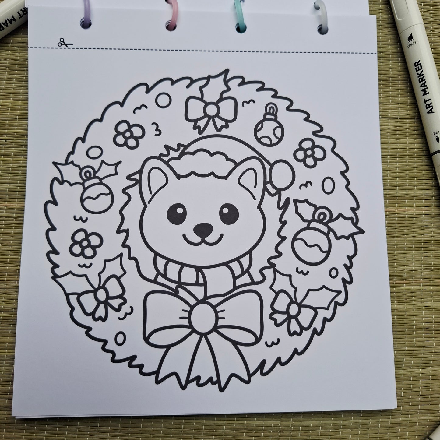 Christmas Tree, Wreath & Window