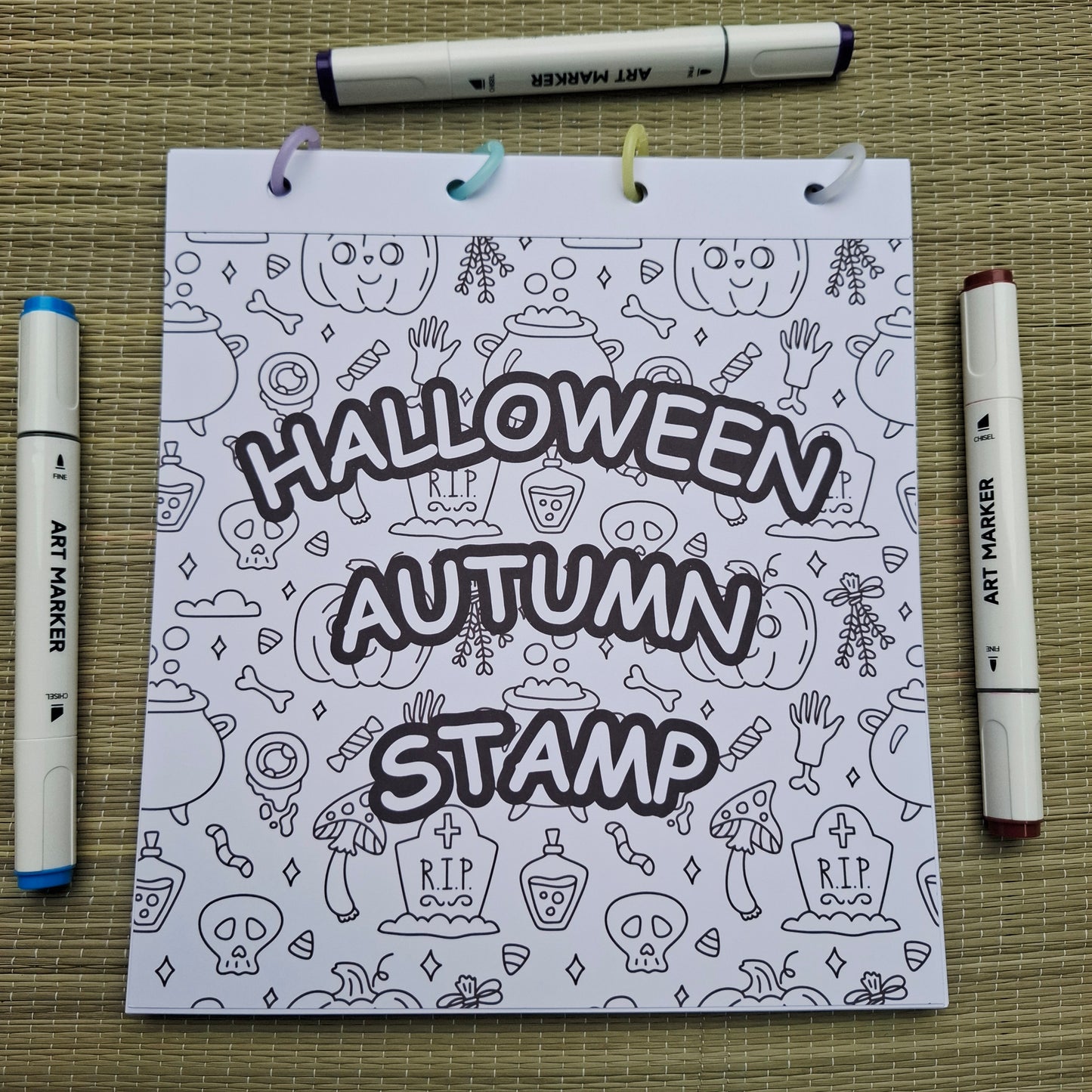 Halloween Autumn Stamp