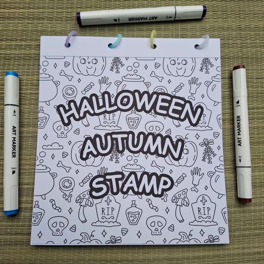 Halloween Autumn Stamp