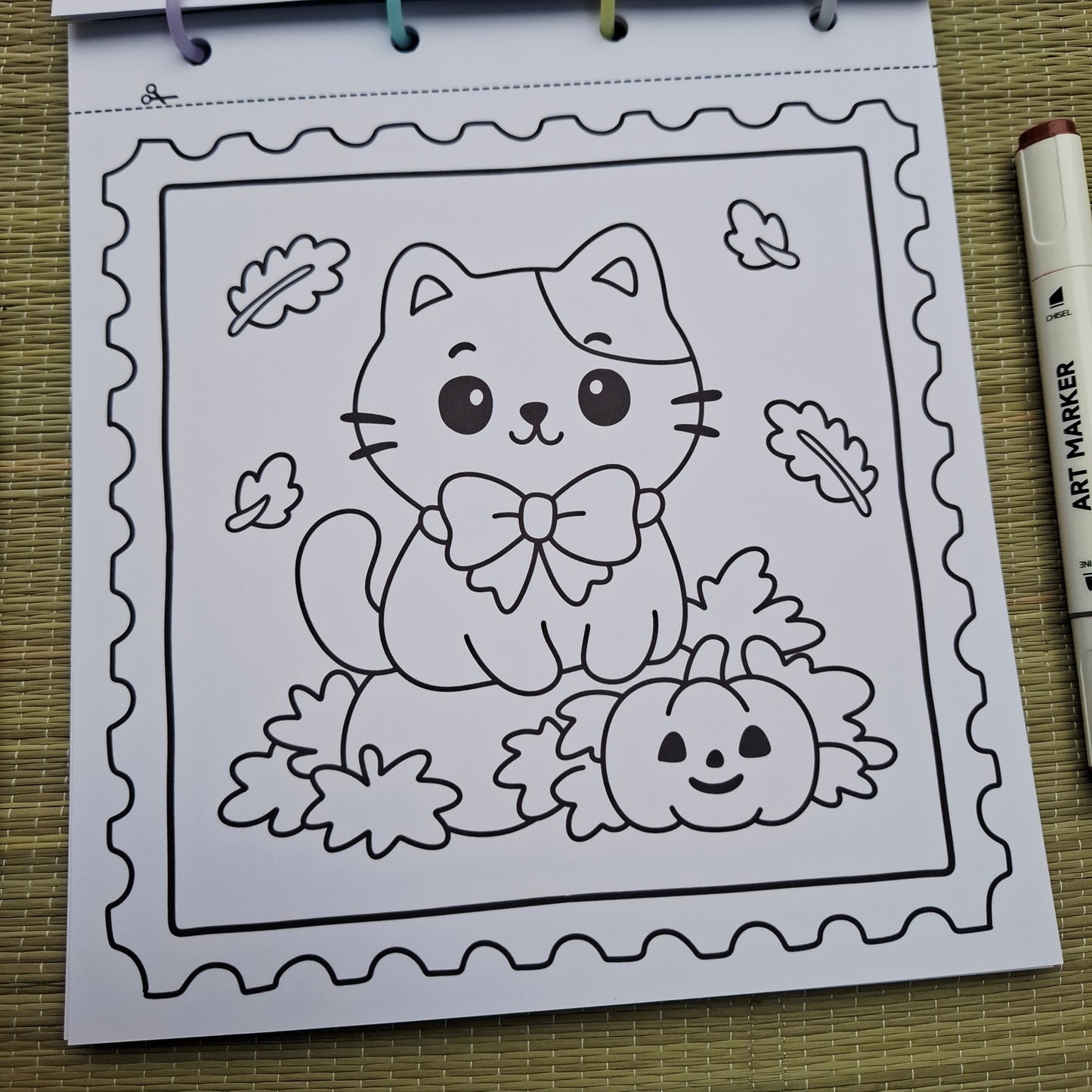 Halloween Autumn Stamp