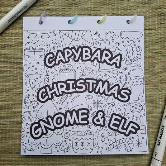 Capybara Christmas Gnome & Elf