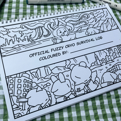 Fuzzy Apocalypse 2 It Wasnt A Dream Colouring Book