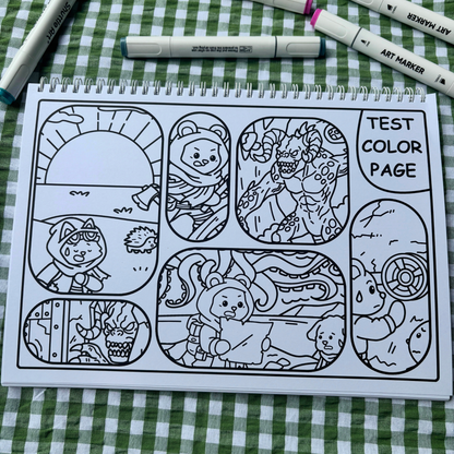 Fuzzy Apocalypse 2 It Wasnt A Dream Colouring Book