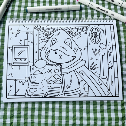 Fuzzy Apocalypse 2 It Wasnt A Dream Colouring Book