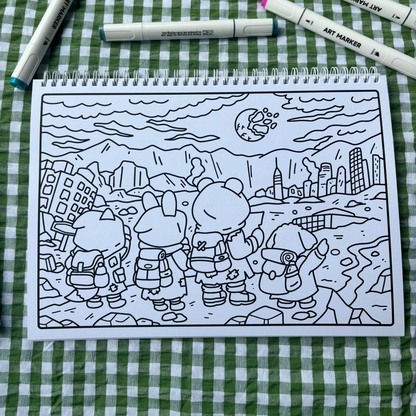 Fuzzy Apocalypse 2 It Wasnt A Dream Colouring Book