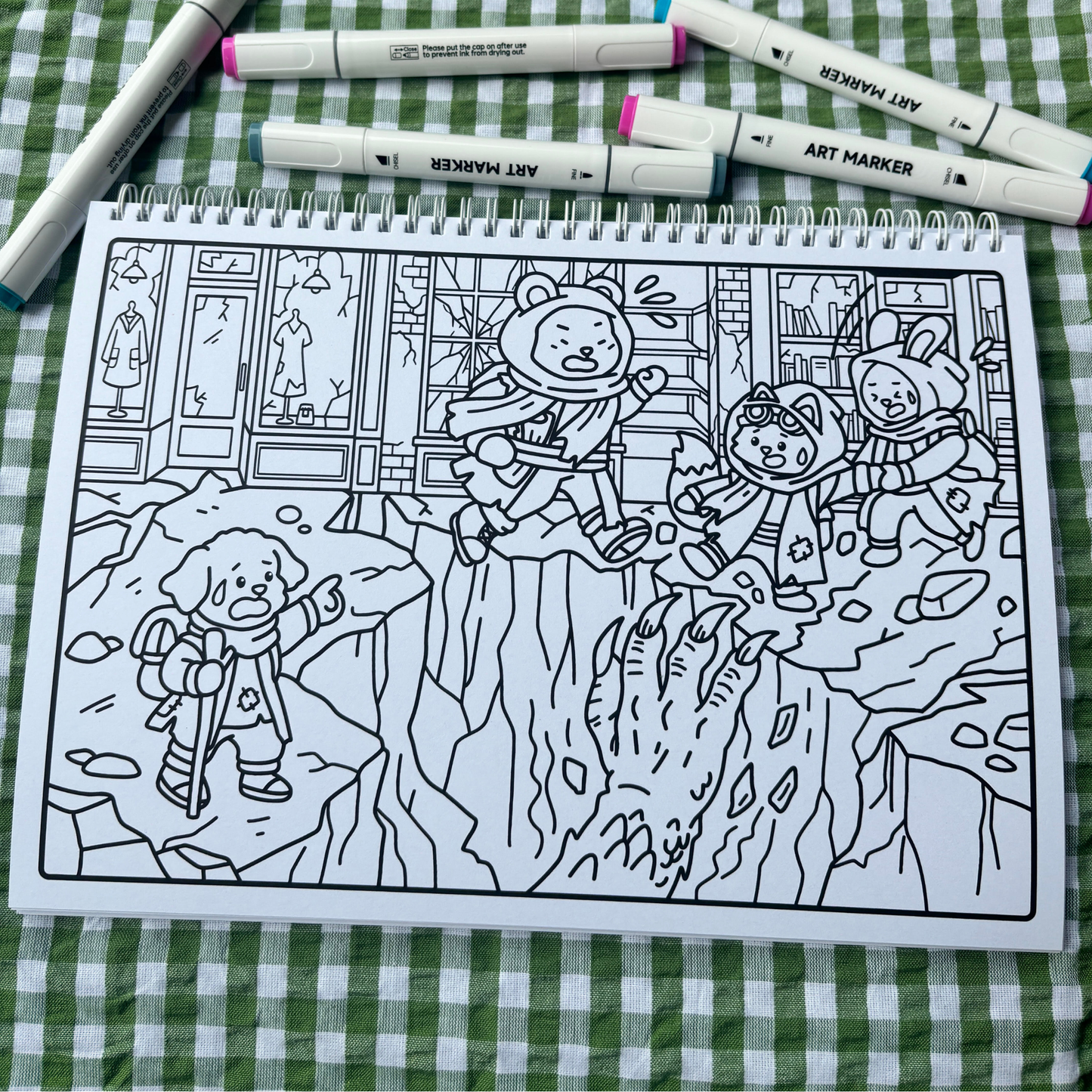 Fuzzy Apocalypse 2 It Wasnt A Dream Colouring Book