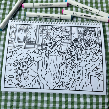 Fuzzy Apocalypse 2 It Wasnt A Dream Colouring Book