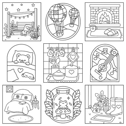 Homemade Ringbound Colouring Books