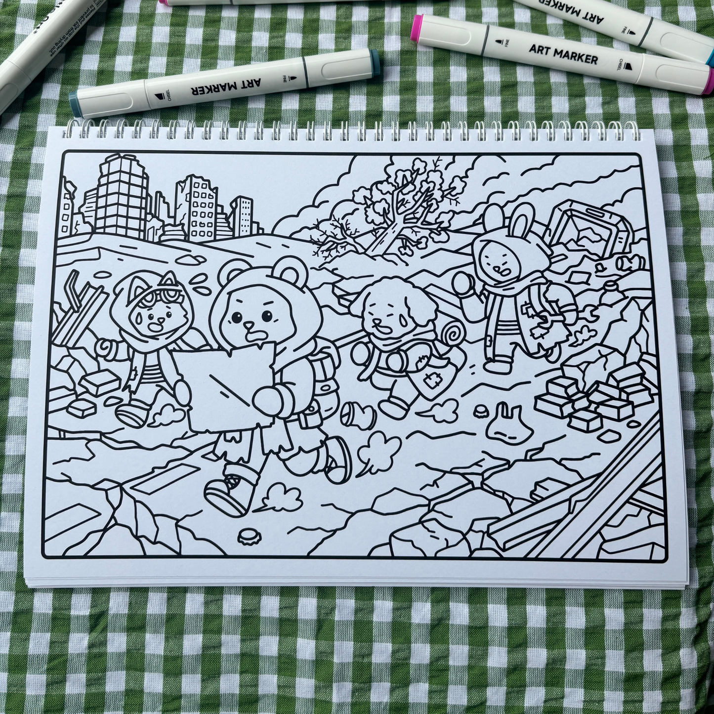 Fuzzy Apocalypse 2 It Wasnt A Dream Colouring Book