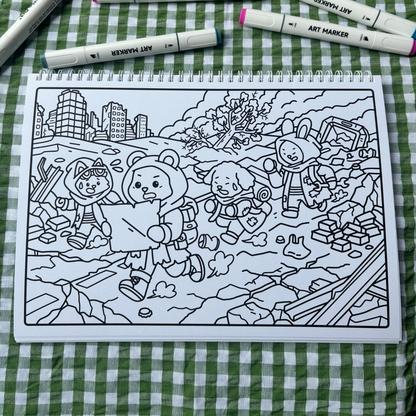 Fuzzy Apocalypse 2 It Wasnt A Dream Colouring Book