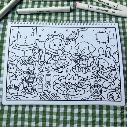 Fuzzy Apocalypse 2 It Wasnt A Dream Colouring Book