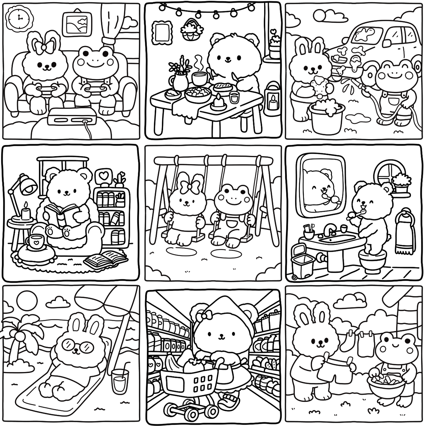 Homemade Ringbound Colouring Books