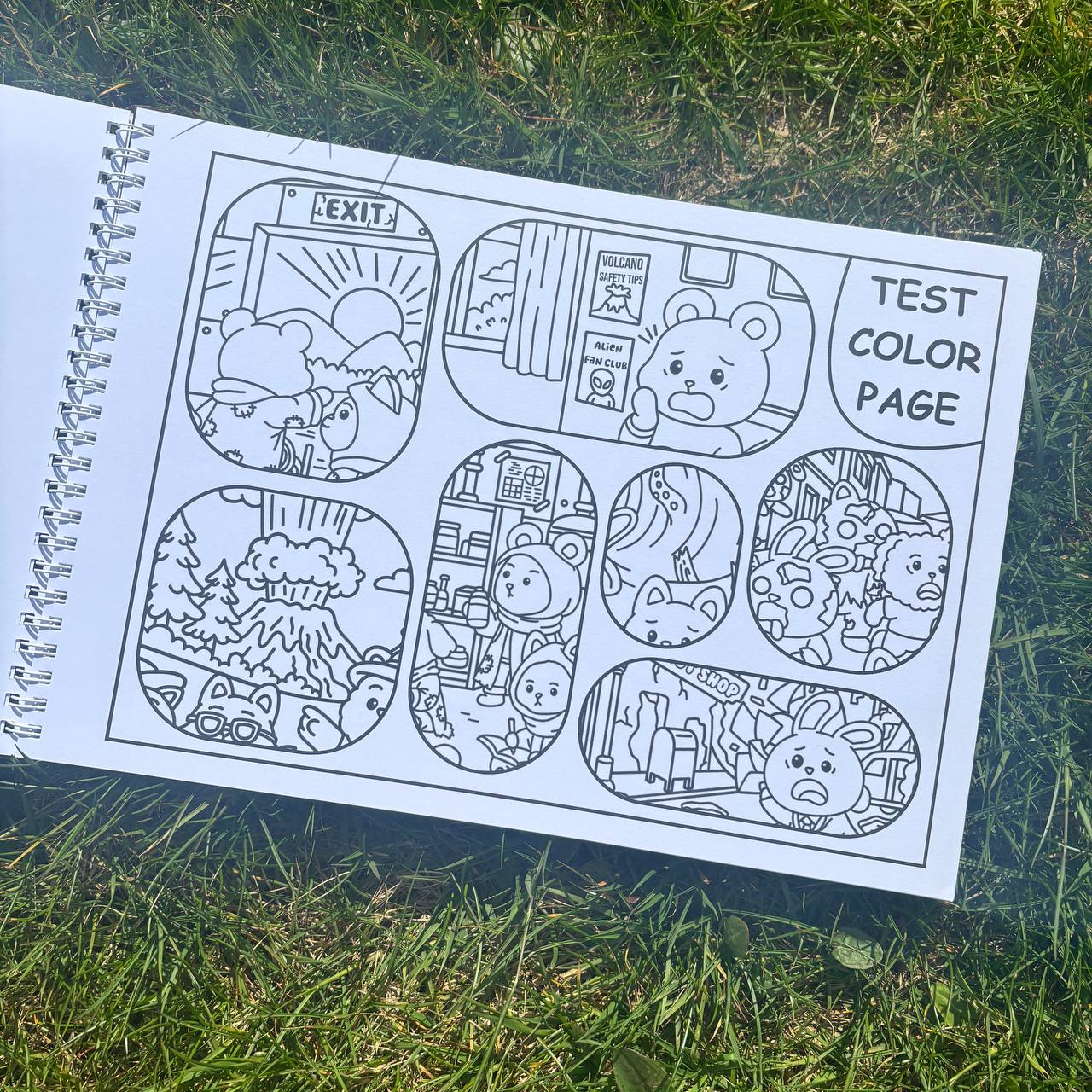 Fuzzy Apocalypse The End Is Nigh Colouring Book