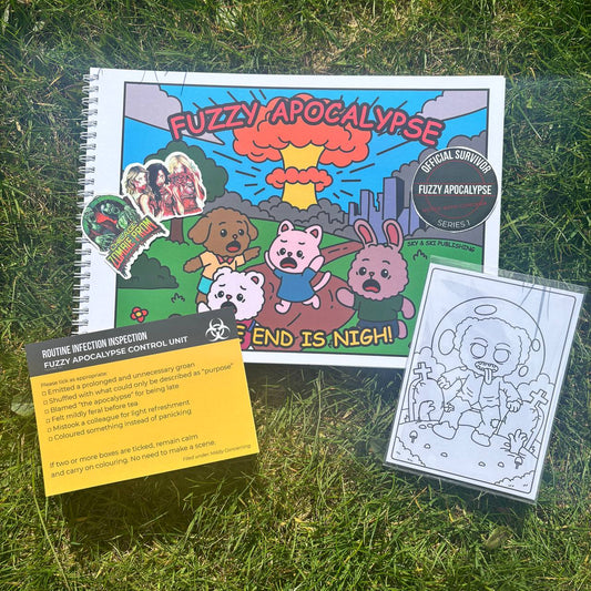 Fuzzy Apocalypse The End Is Nigh Colouring Book