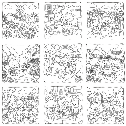 Homemade Ringbound Colouring Books