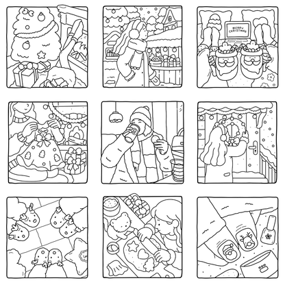 Homemade Ringbound Colouring Books