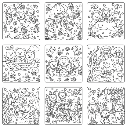 Homemade Ringbound Colouring Books