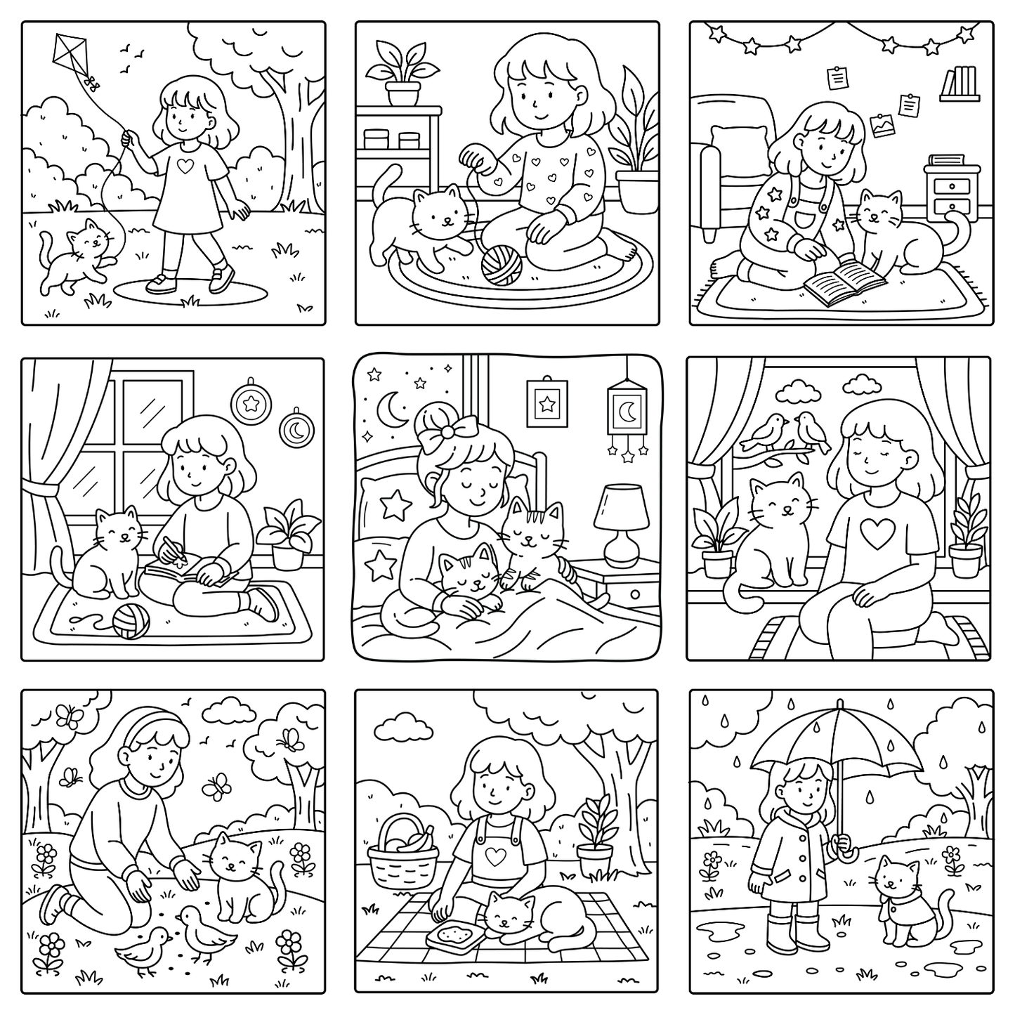 Homemade Ringbound Colouring Books