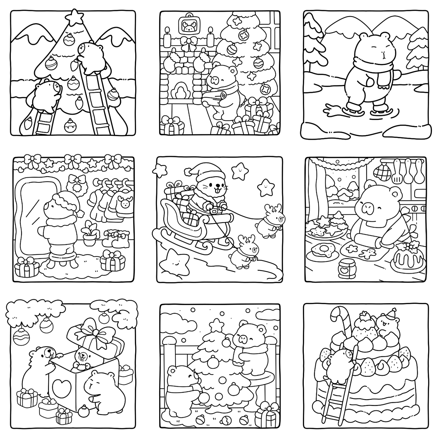 Homemade Ringbound Colouring Books