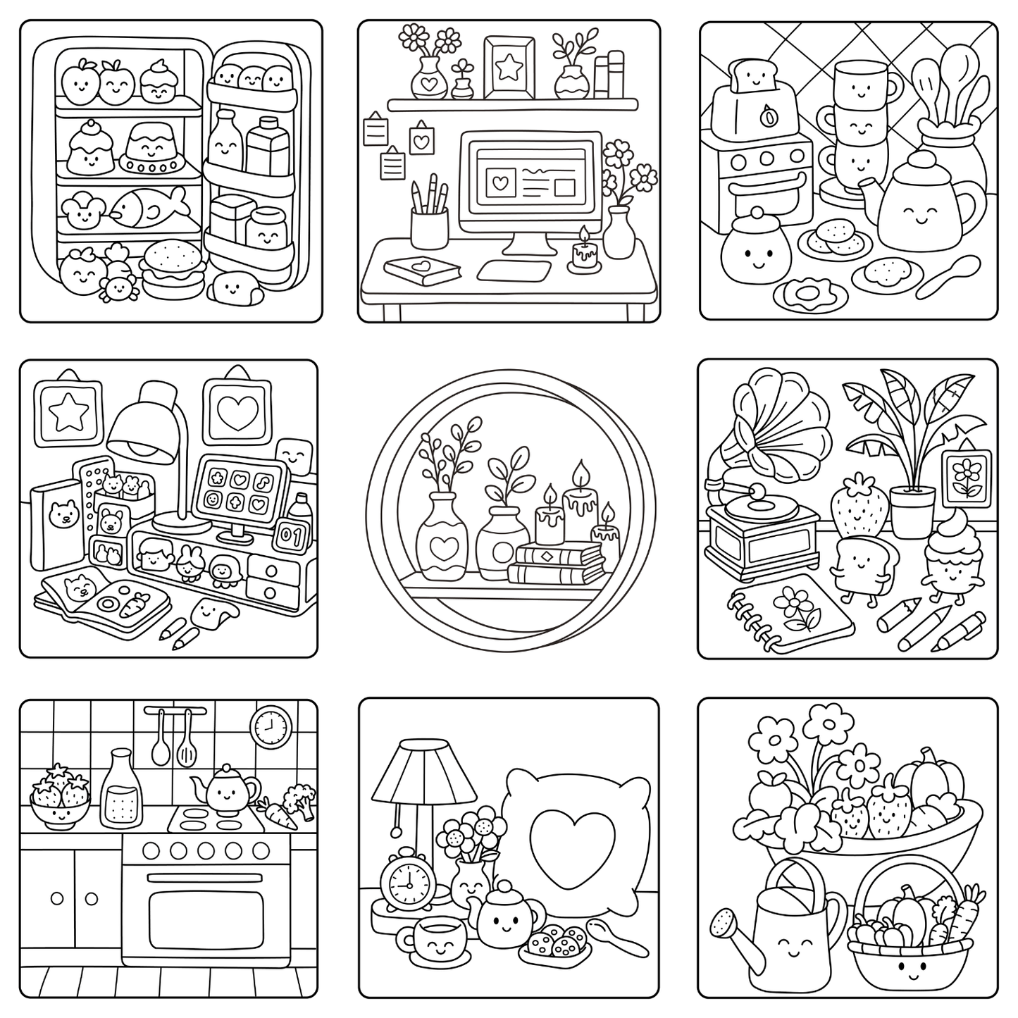 Homemade Ringbound Colouring Books