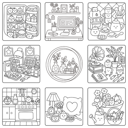 Homemade Ringbound Colouring Books