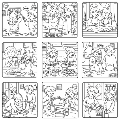 Homemade Ringbound Colouring Books