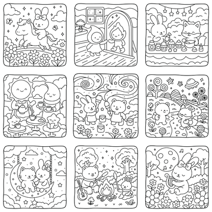 Homemade Ringbound Colouring Books