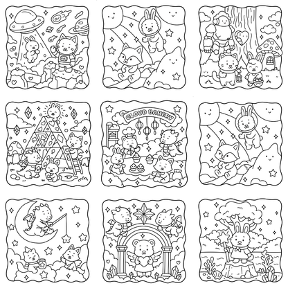 Homemade Ringbound Colouring Books