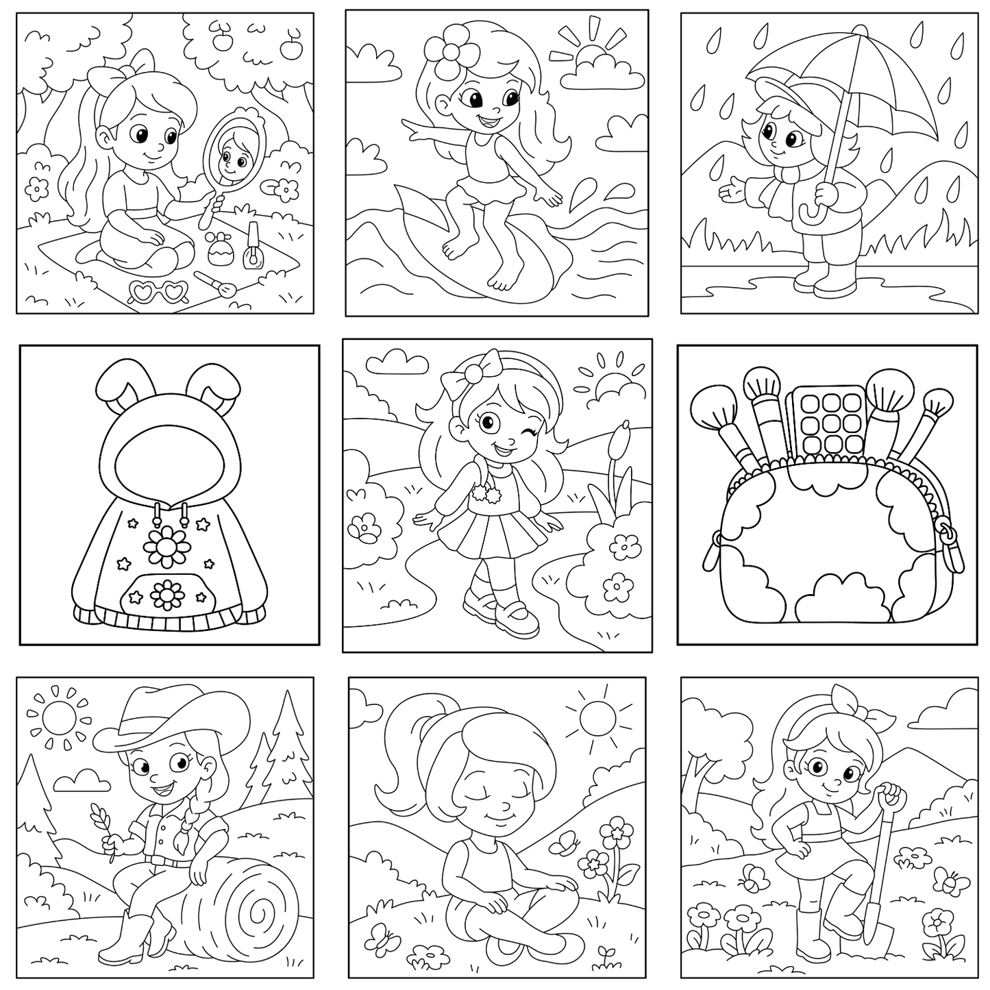 Homemade Ringbound Colouring Books
