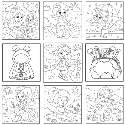 Homemade Ringbound Colouring Books
