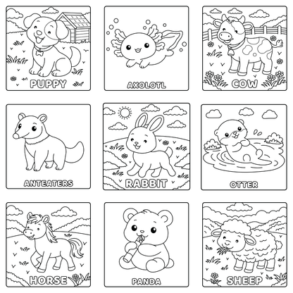 Homemade Ringbound Colouring Books