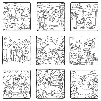 Homemade Ringbound Colouring Books