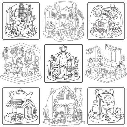 Homemade Ringbound Colouring Books