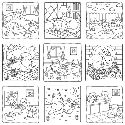 Homemade Ringbound Colouring Books