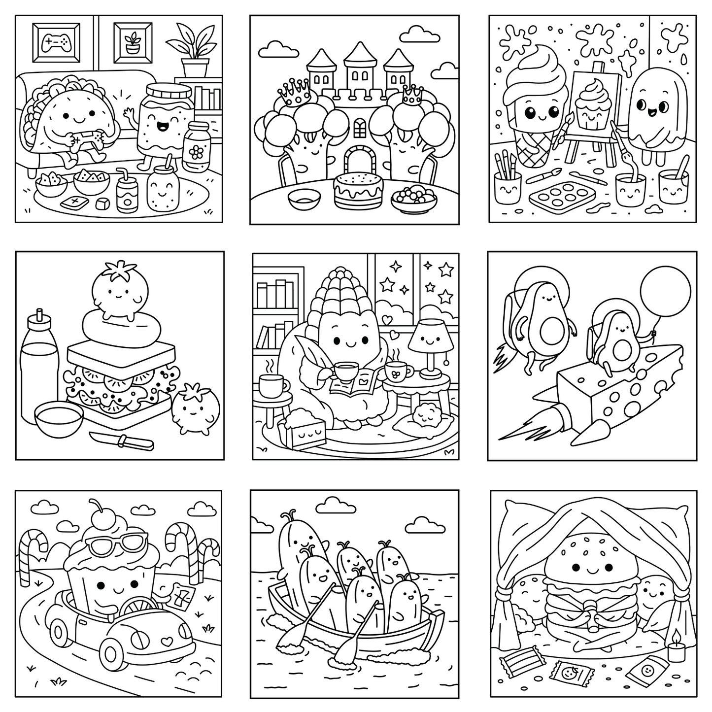 Homemade Ringbound Colouring Books